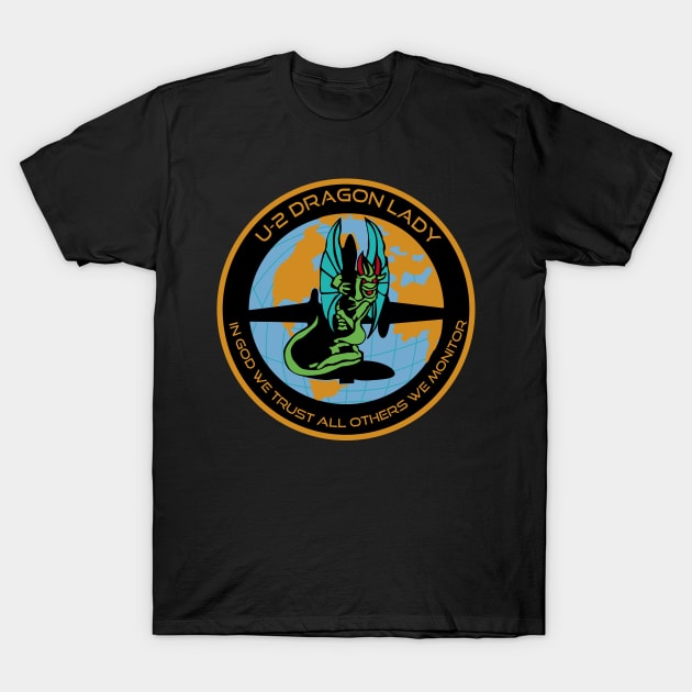 US Air Force U-2 Dragon Lady Patch - Lockheed U-2 T-Shirt by Historia